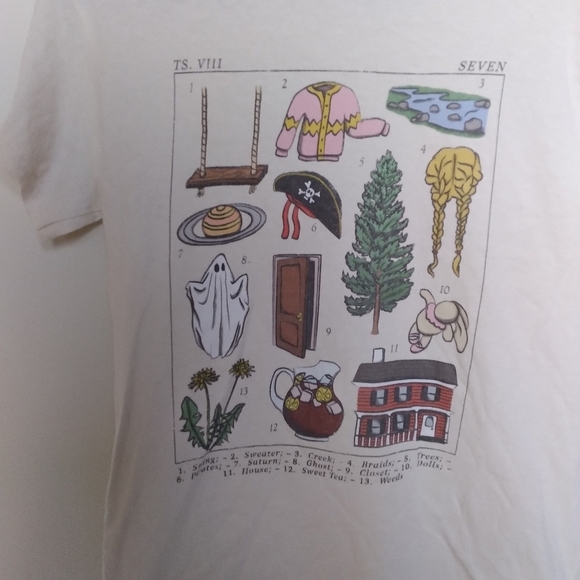 Gildan Unofficial Taylor Swift VII Folklore Graphic Tee Shirt size Small - Picture 6 of 12